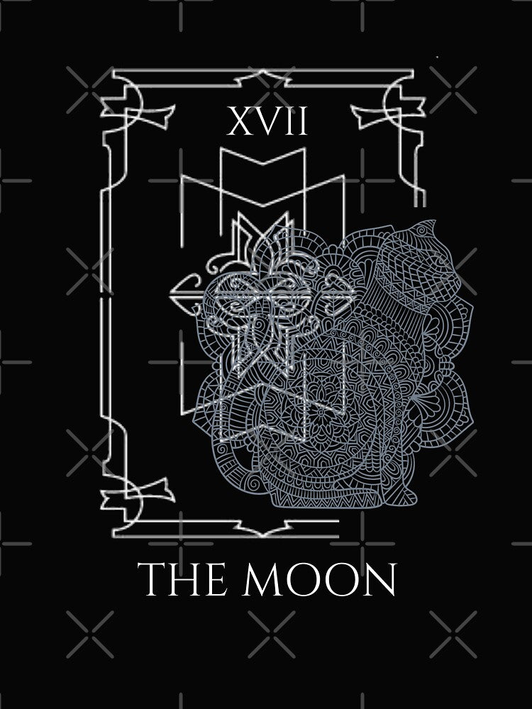 Tarot crescent The moon and cat classic t-shirt by Nizznoy