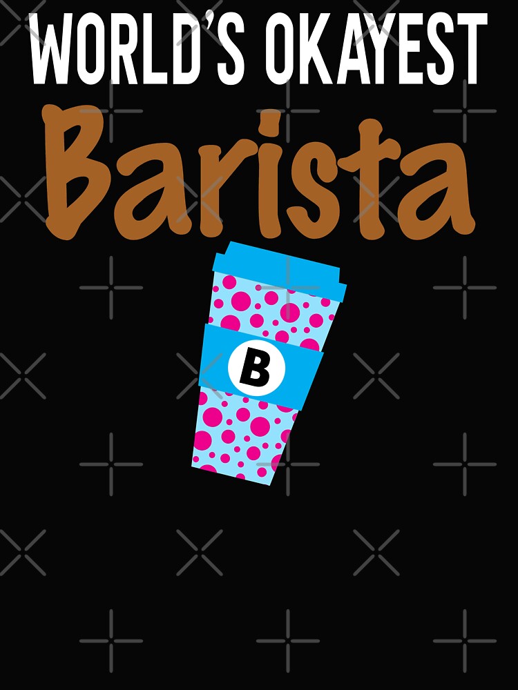 World's Okayest Barista Monogram B by ZiesMerch