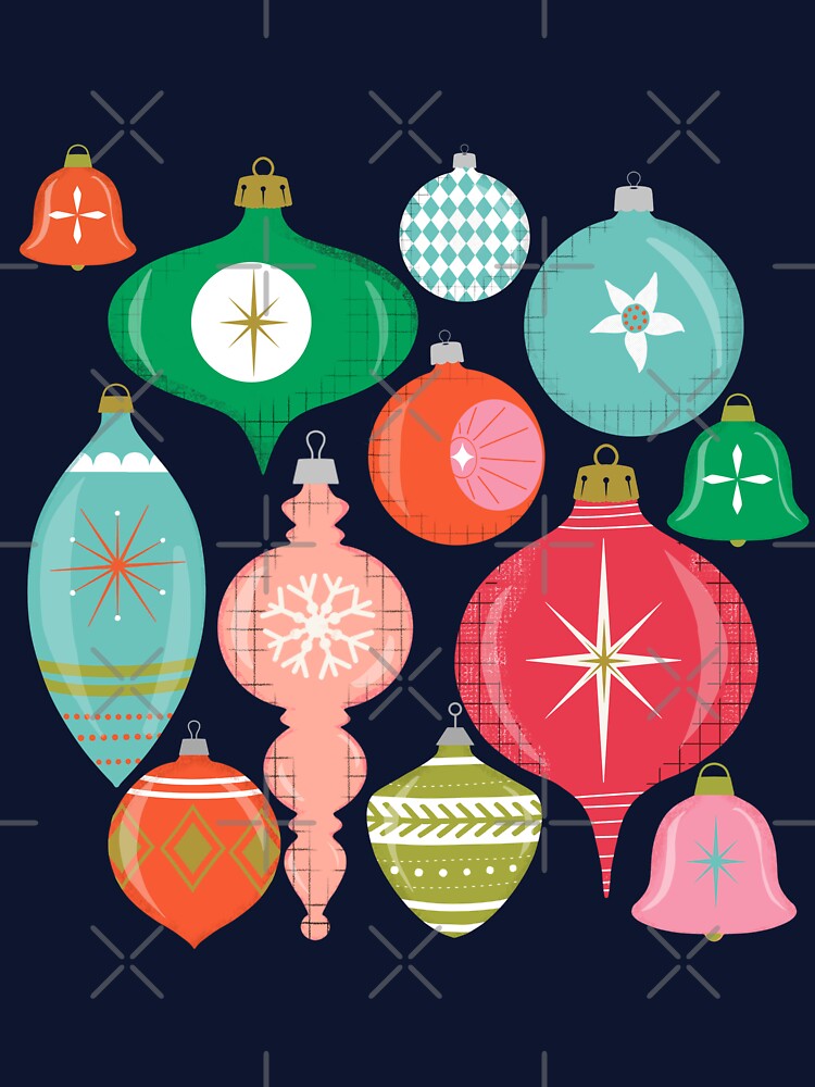Christmas Ornaments Blue by susycosta