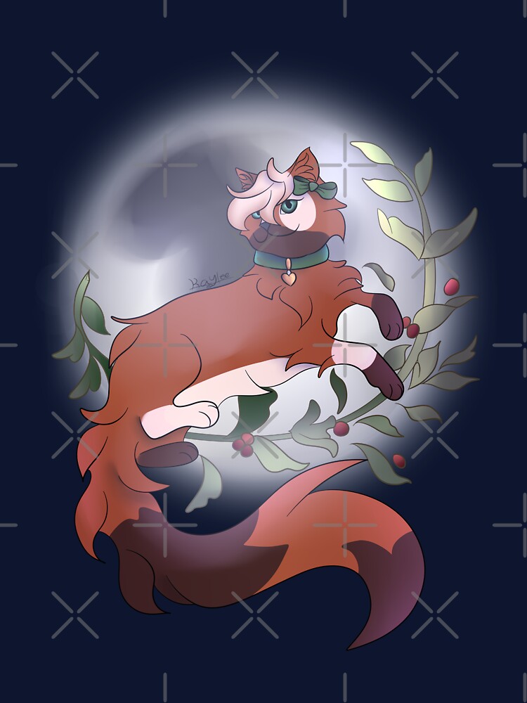 cat in the moon by Roze Quartz