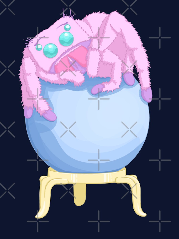 Crystal Ball Pink Spider by Cassie McKnight