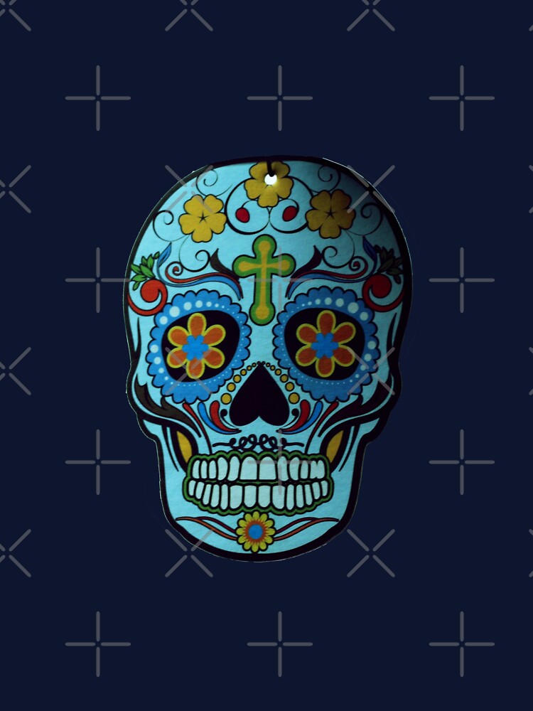 Blue Flowery Sugar Skull by HumerusHumor