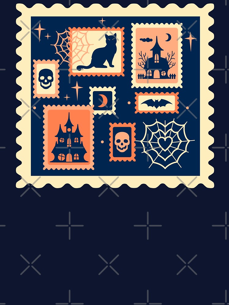 Retro Halloween Artistamps by LMHDesigns