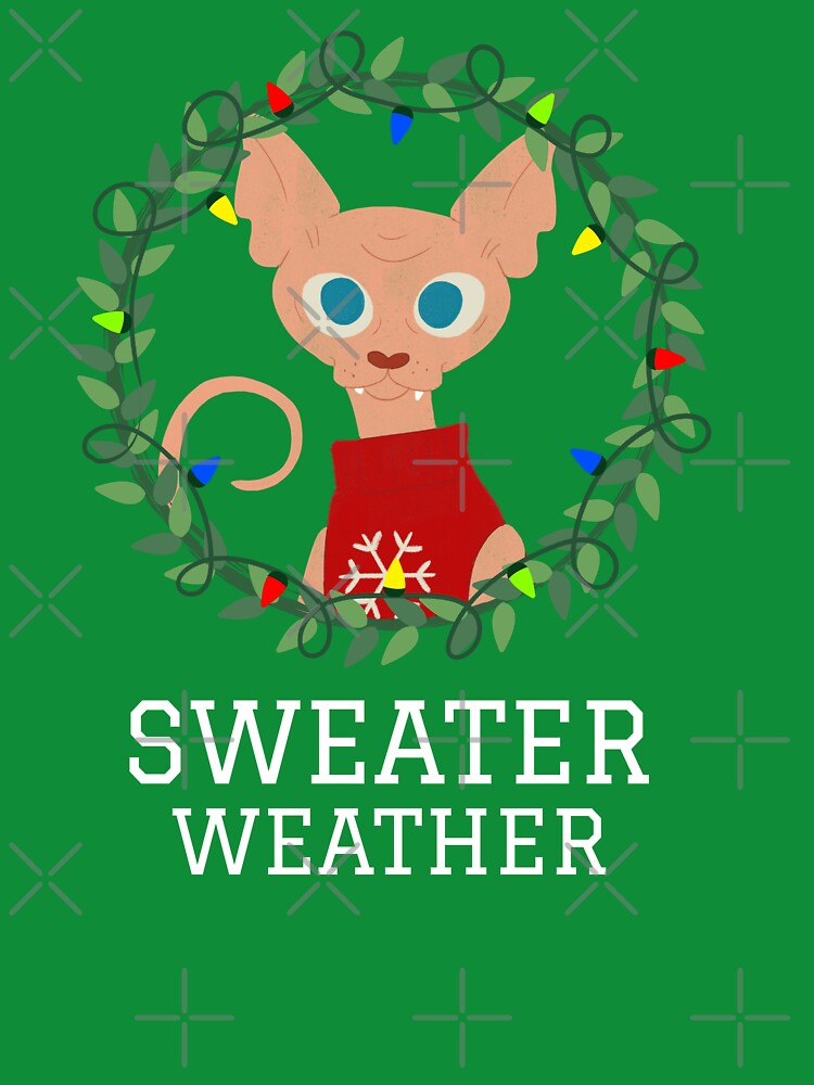 Sweater Weather - I think? - Cat lovers by Furbabies Art