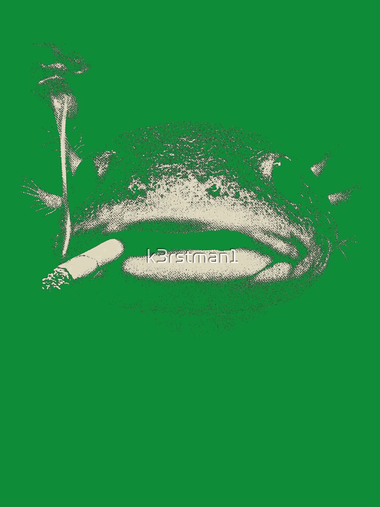 Smoking Axolotl Face Retro Grunge by k3rstman1