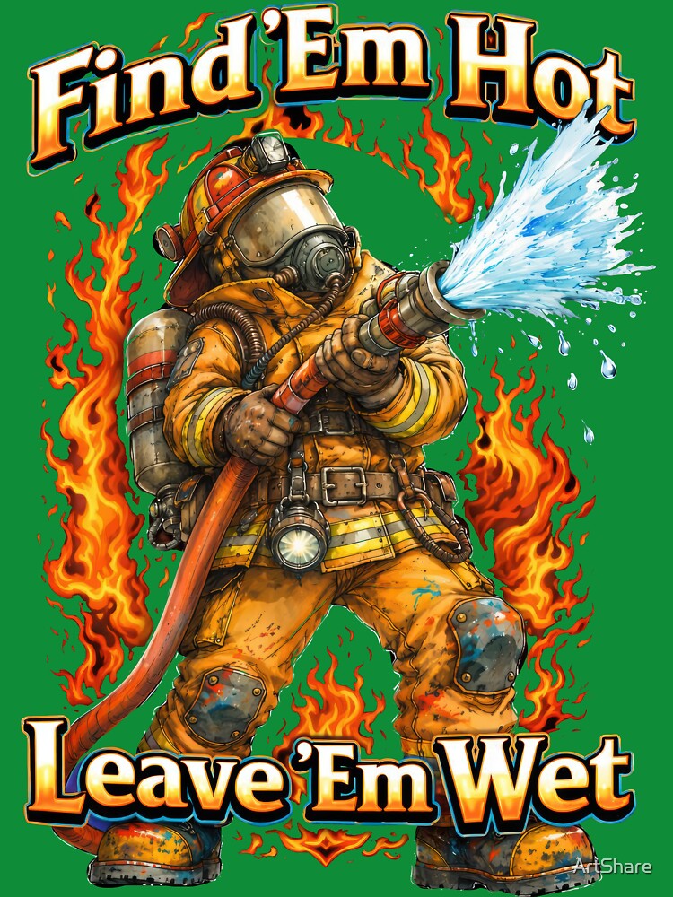 Find 'Em Hot Fireman by ArtShare