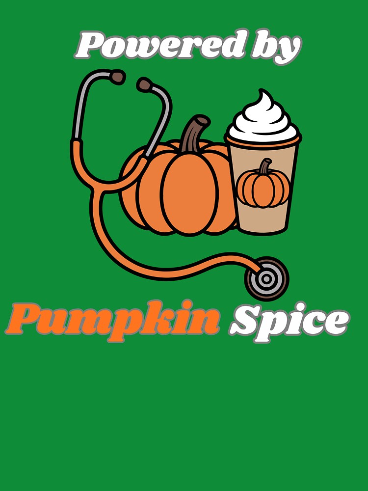 Powered by Pumpkin Spice – Funny Fall Coffee Shirt by RJsTees