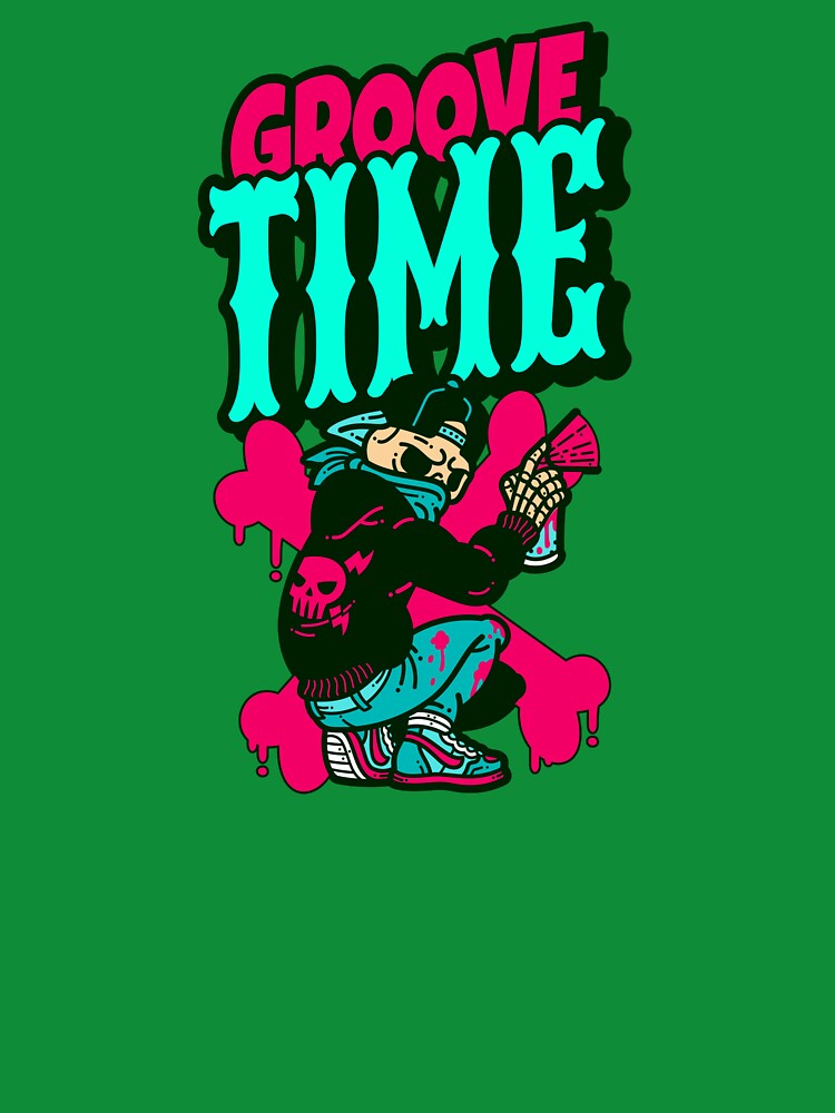 Groove Time Skeleton Graffiti by GeeeZTeeZ