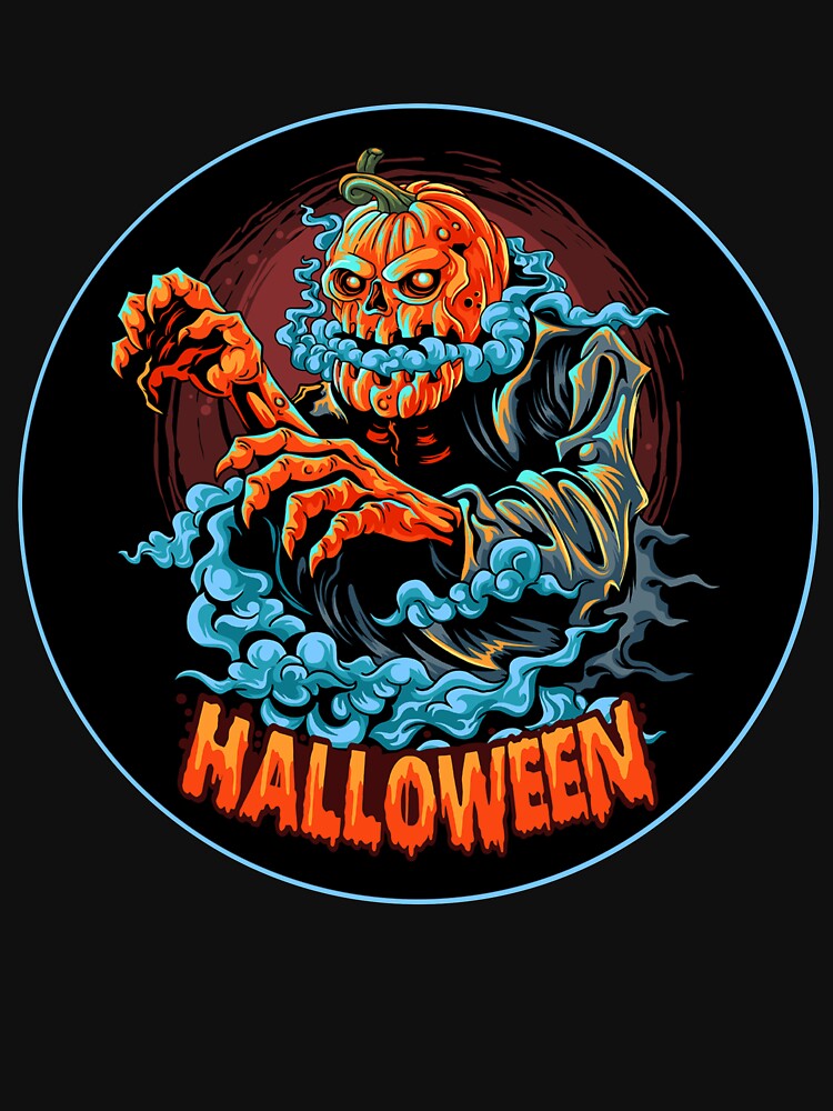 Happy halloween with zombie pumpkin by BELASKRI STORE