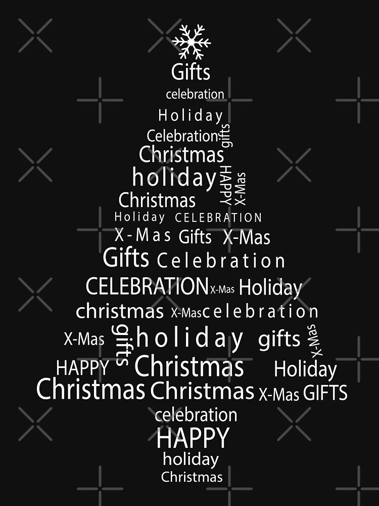 Typhography  Christmas T Shirt by URBANBOX