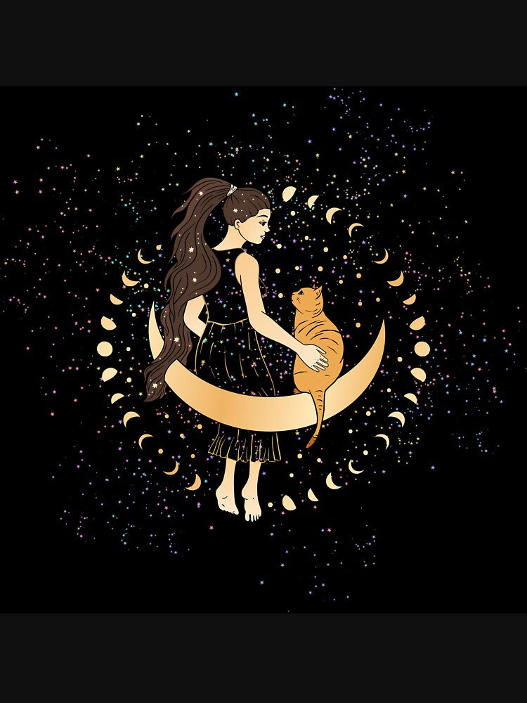 Moon Cat Love by KelSarTees