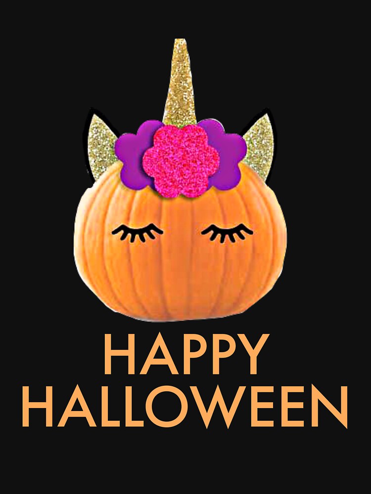 Unicorn Pumpkin Halloween Design by Ashraf Can