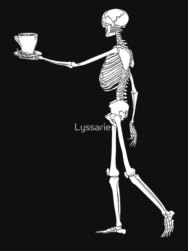 Coffee skeleton by Lyssarien