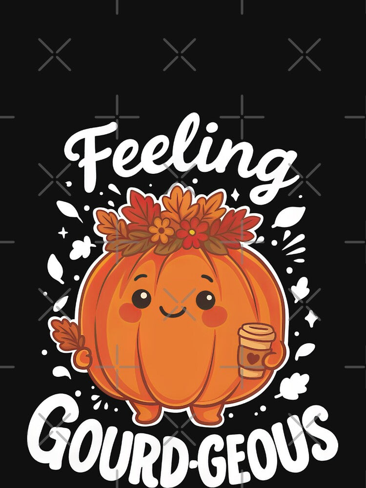 Feeling Gourd-geous – Cute Fall Pumpkin Pun by vespira-motion