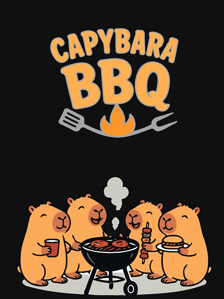Capybara Barbecue Sticker BBQ Pack l Sticker Sheet - Tee by RedStreamStudio