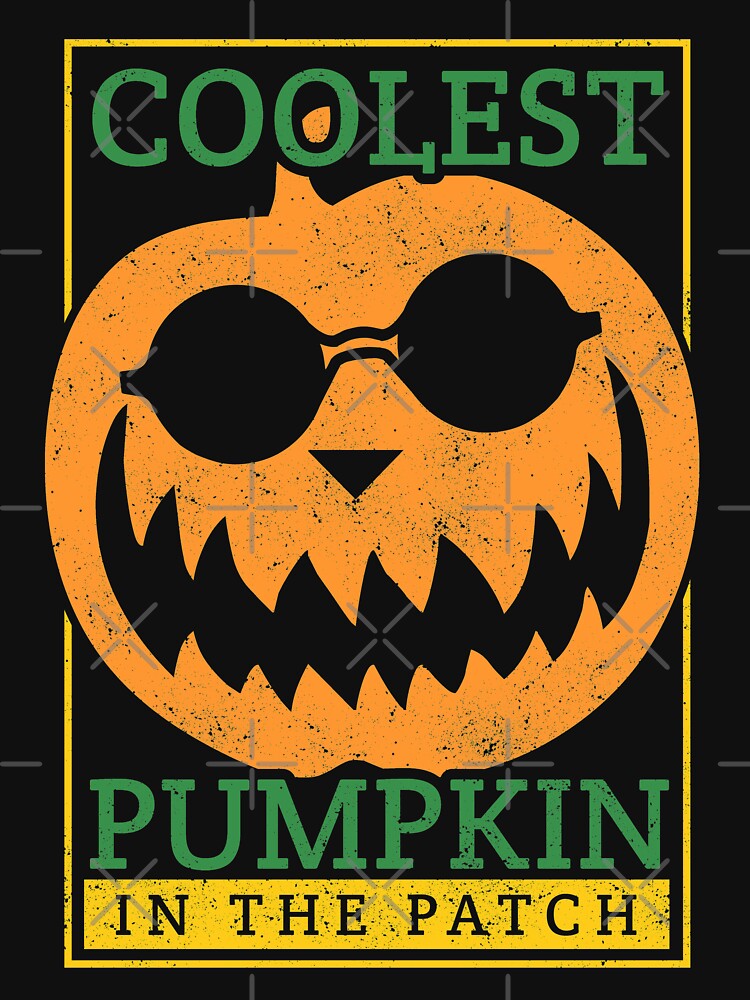 Coolest Pumpkin in the patch retro illustration by feether-store