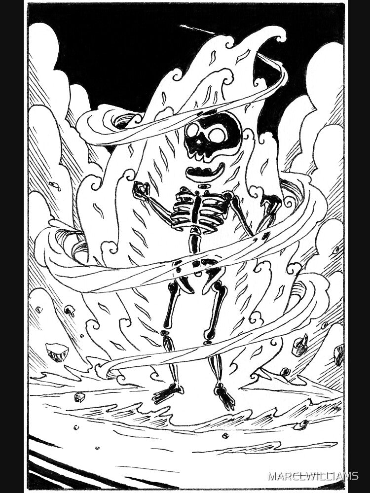 Super Saiyan Dia De Los Muertos Skeleton by MARCLWILLIAMS