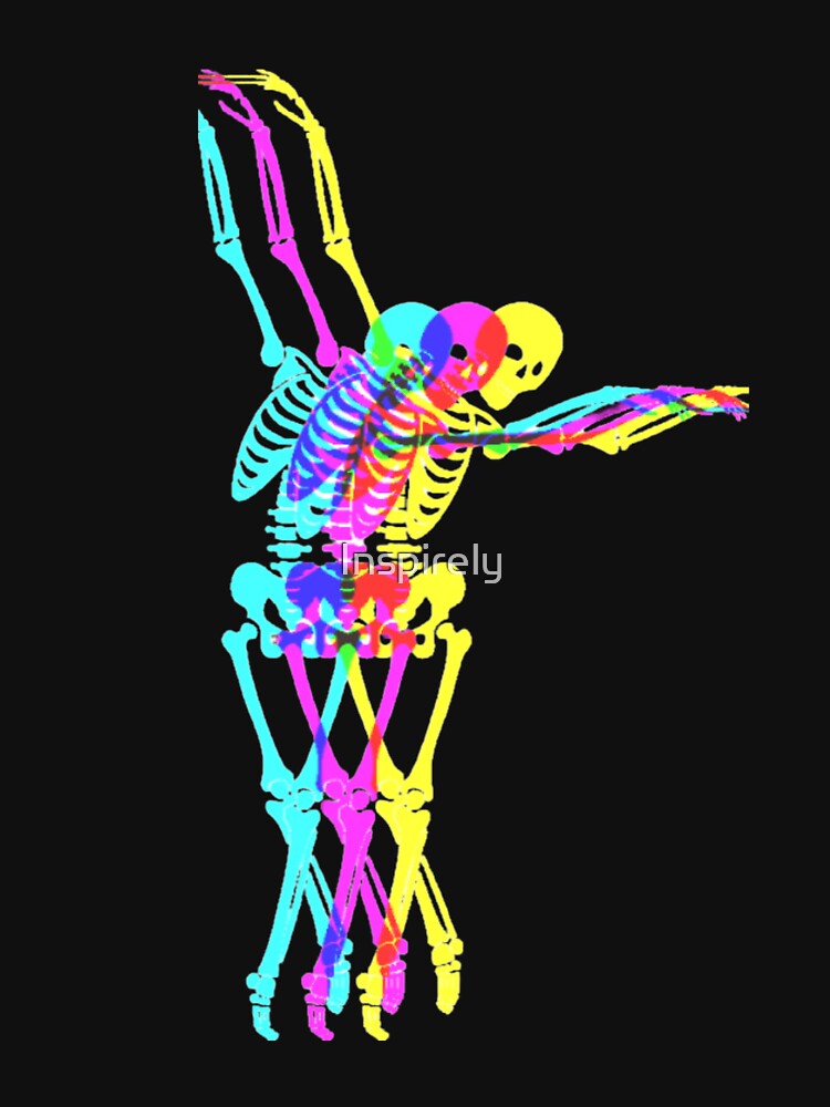 Dancing Skeletons Rainbow by Inspirely