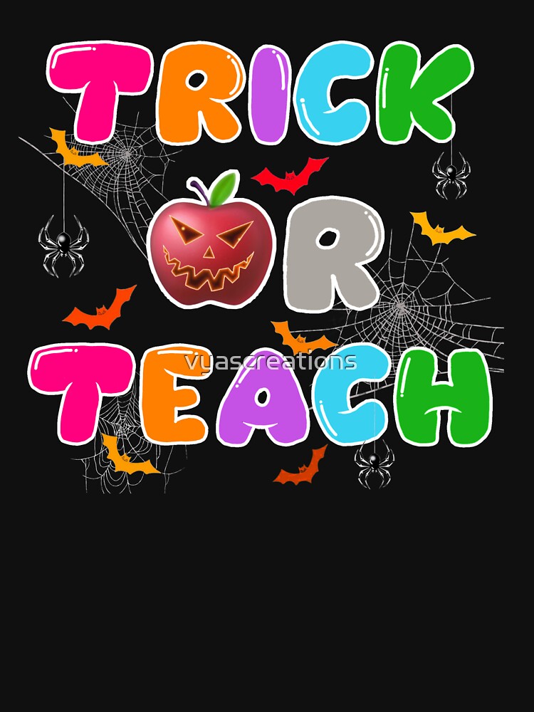 trick or teach cute halloween teacher by vyascreations