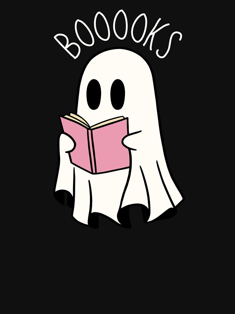 Booooks Ghost Halloween Teacher by Creatique--Loft