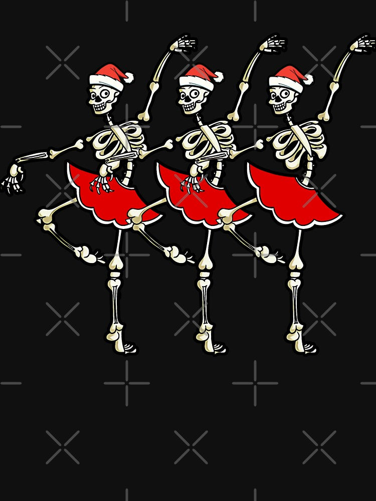 Christmas Skeleton Sweatshirt, Skeleton Dancing Womens Christmas Sweatshirt, Funny Christmas Shirt, Cute Christmas Tee, Womens Holiday Shirt by OmegaJack
