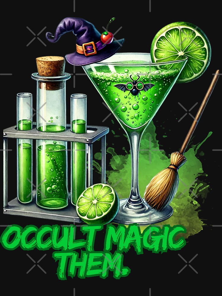 Occult Magic Potion Halloween T-Shirt Design. by DigitalArtByNow