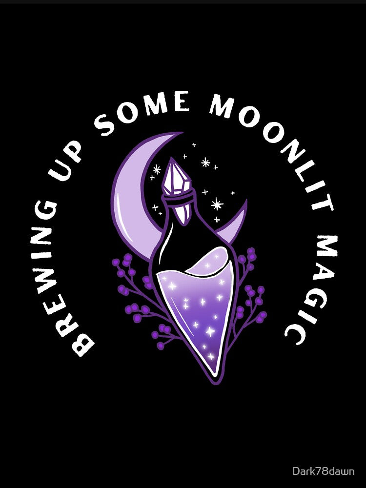 Brewing Up Some Moonlit Magic Sticker by Dark78dawn
