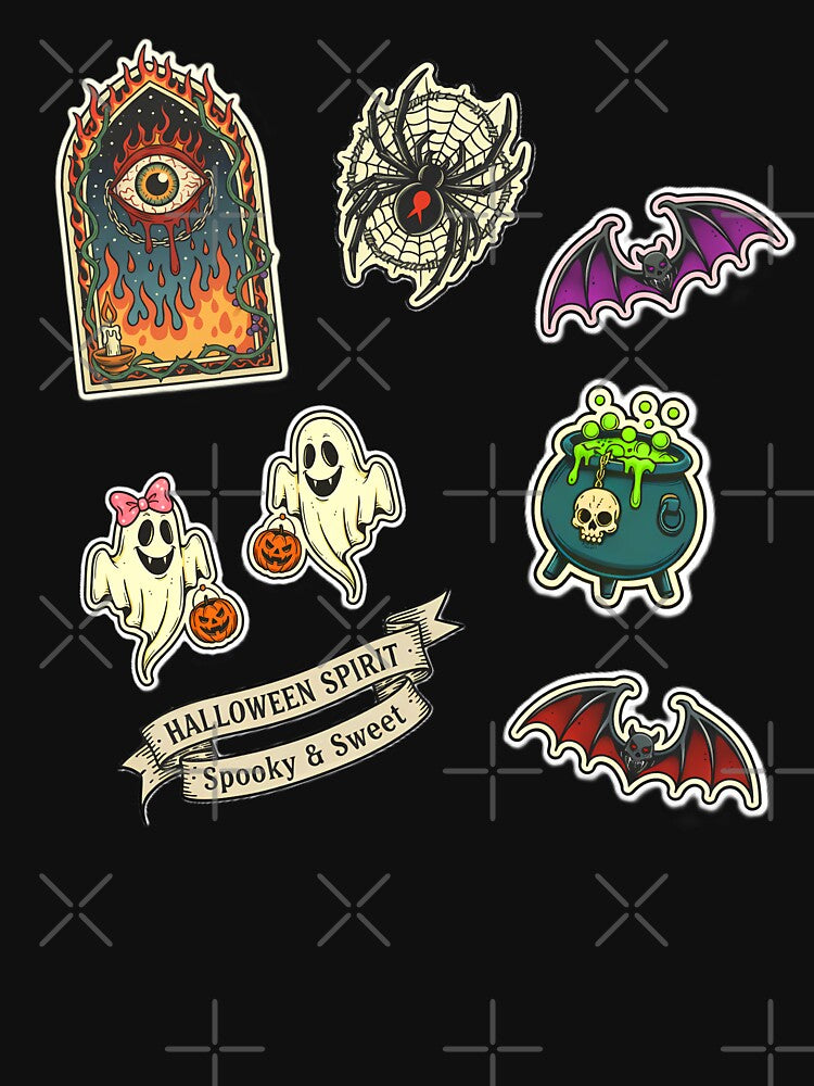 Halloween Spirit Spooky and Sweet by CoffinsArt