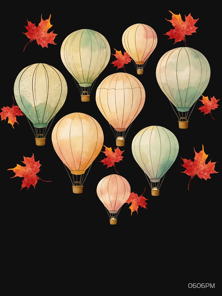 Autumn Hot Air Balloons Art by 0606PM