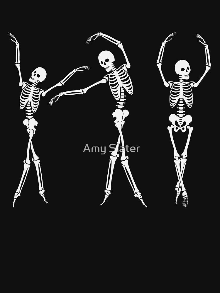Skeletons Doing Ballet and Dancing-The Bone Ballet-Skeleton-Ballet-Funny Ballet-Ballet Girl by SighFly52