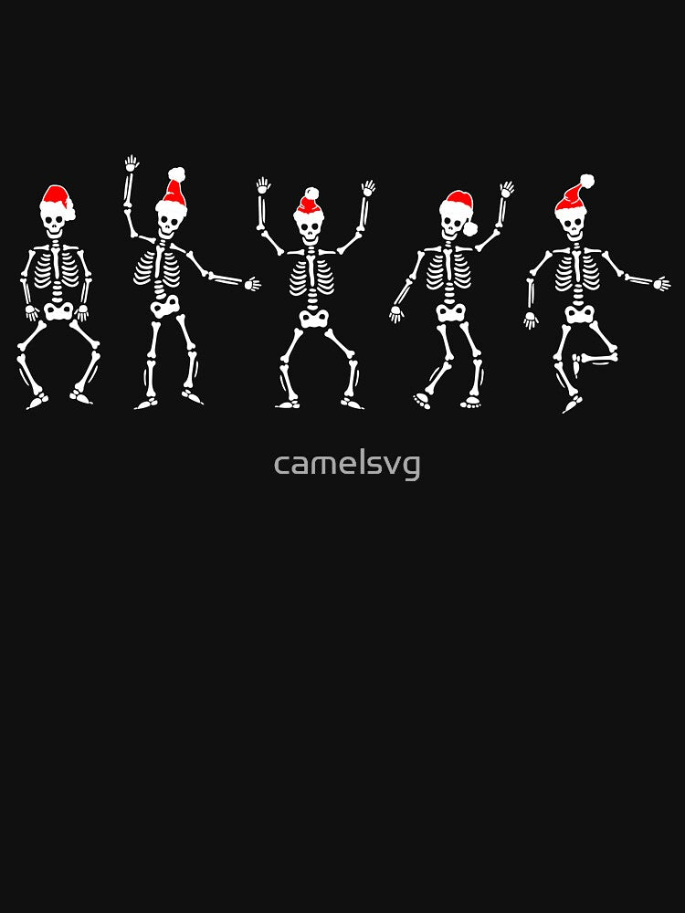 Christmas Skeletons by camelsvg