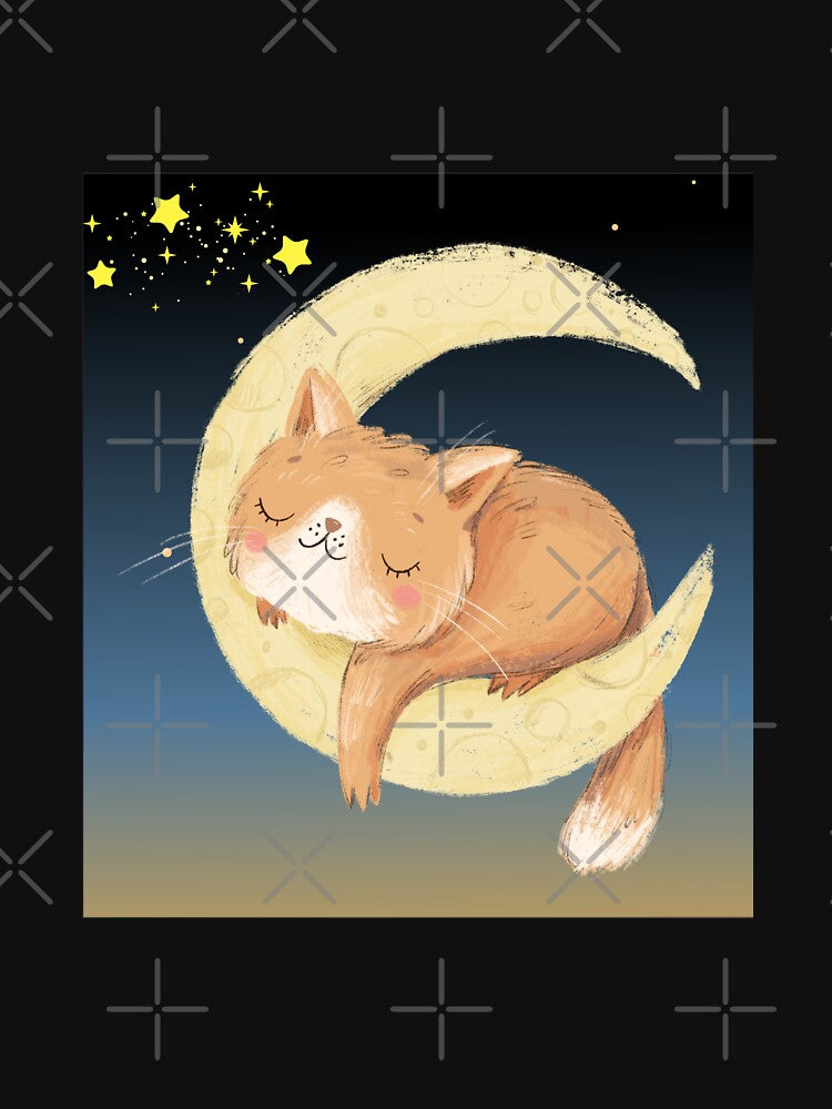 Cat with the moon in night by Modern Outlet  ⭐⭐⭐⭐⭐