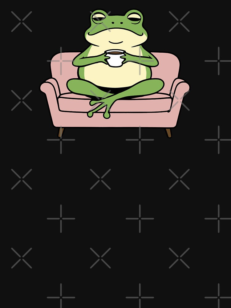 Coffee Break with a Cozy Frog by FlashCraft Design