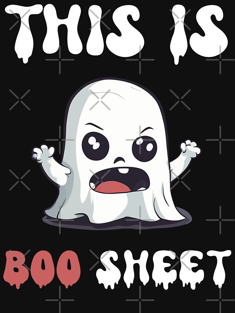 This Is Boo Sheet Halloween Ghost by Quirky Shirts