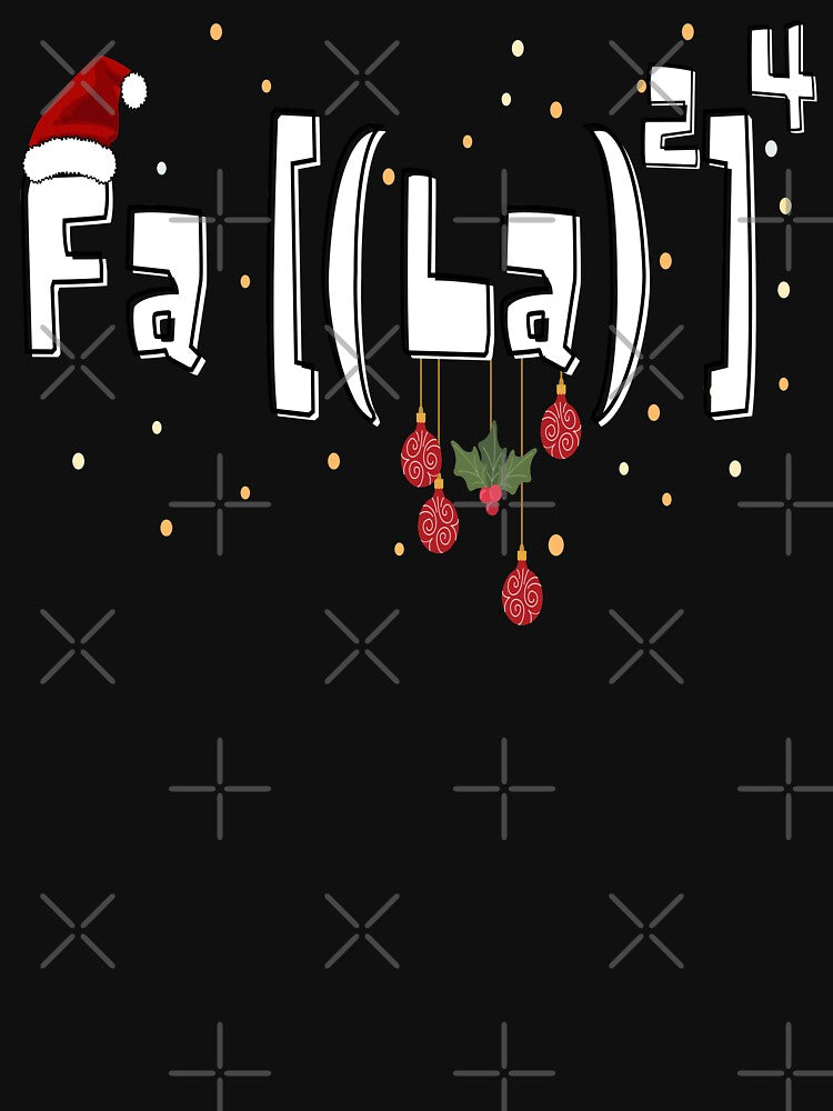 Fa La 8 Christmas Funny Math Teacher Christmas by Zulfiqqar