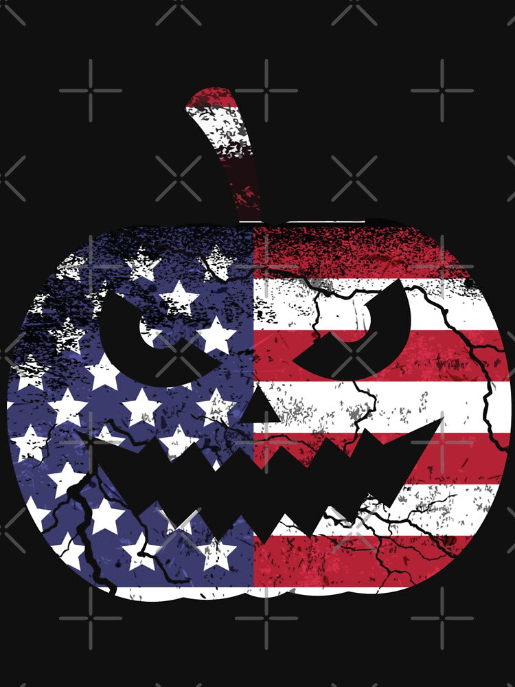 Evil Jack o'lantern American flag Shirt by Georgy09