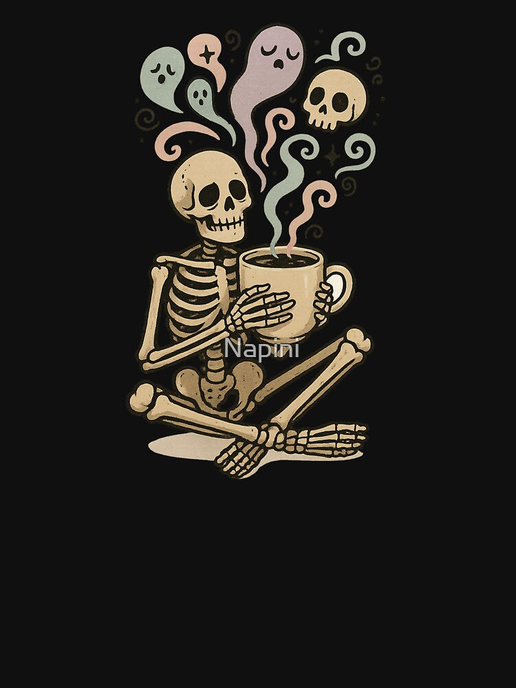 Coffee Skeleton – Death Before Decaf by Napini