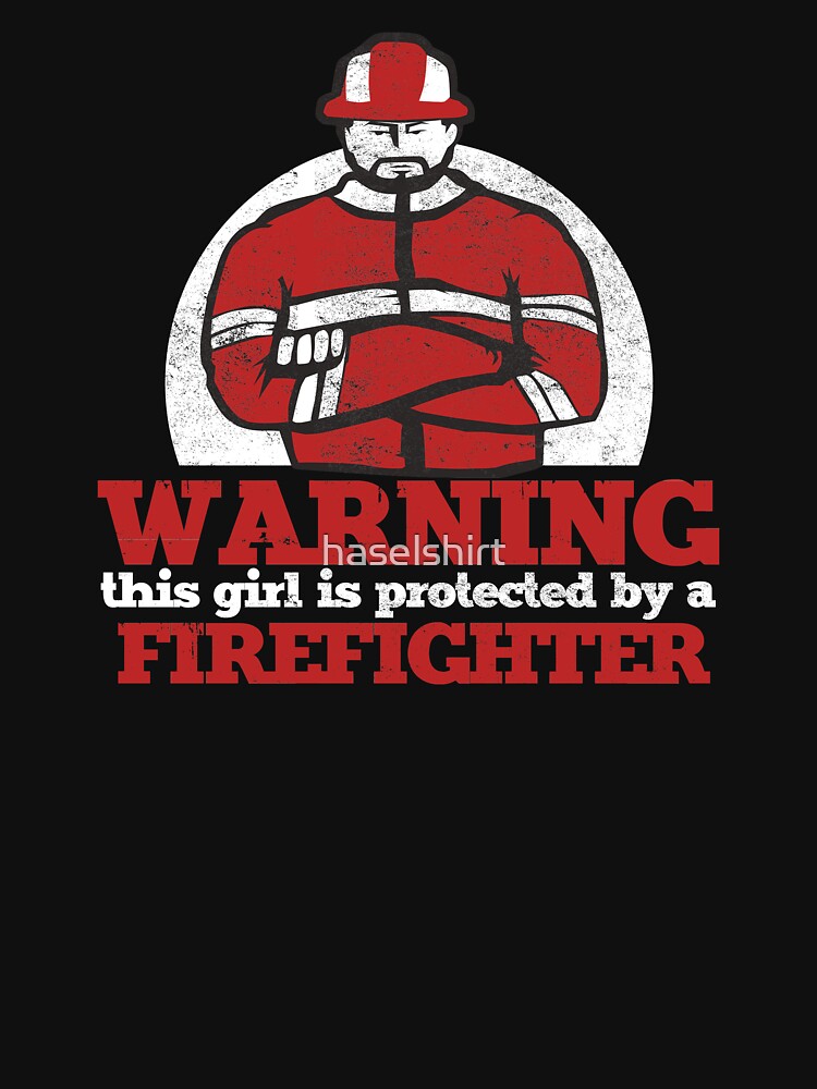 Protected By Firefighter Proud Firemen Gift by haselshirt