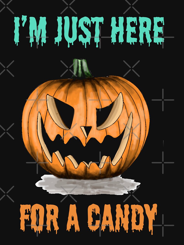 Halloween pumpkin, Im just here for a candy no 2 by mon-artist