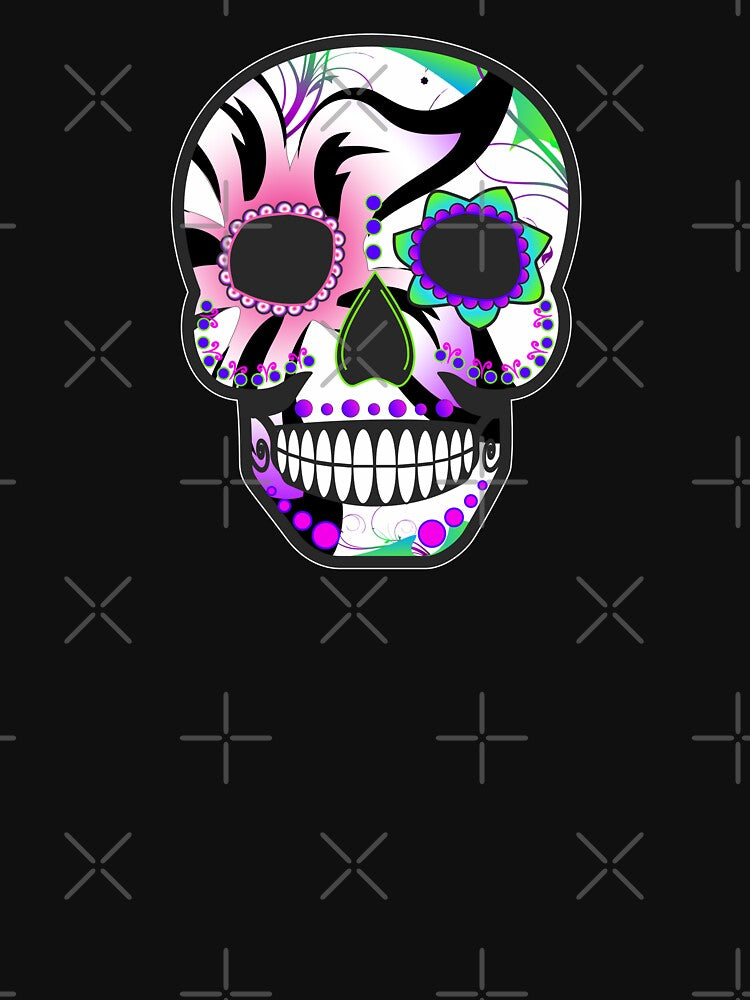 Flower Sugar Skull by zerrdesign