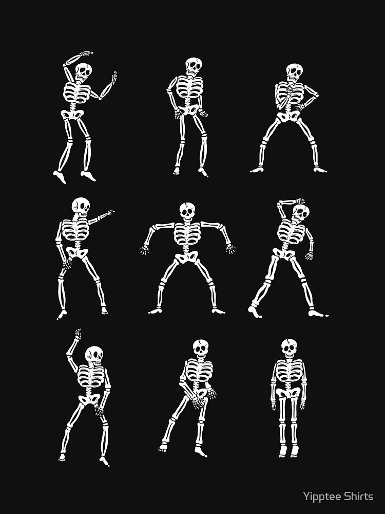 Skeleton Dancing by Yipptee Shirts