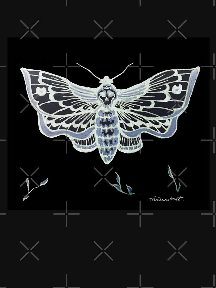 Death Head Moth Print by Niniannebast