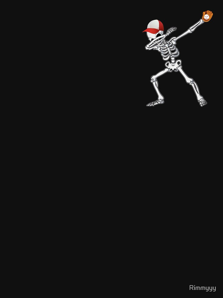 Dabbing skeleton baseball by Rimmyyy