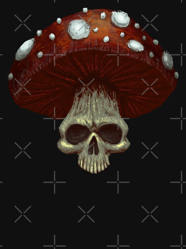 Skull Mushroom by BRAINCASE-ART