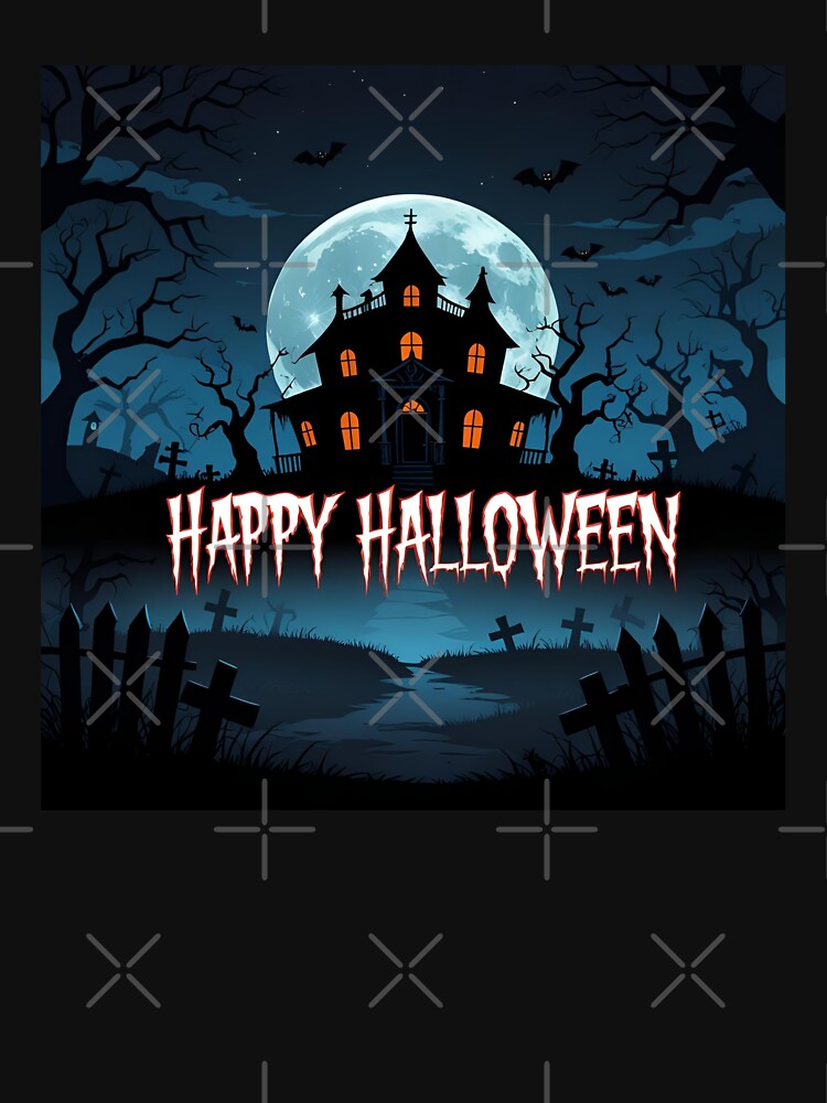 Happy Halloween – Haunted House Horror Night Design by TeeJungleStudio