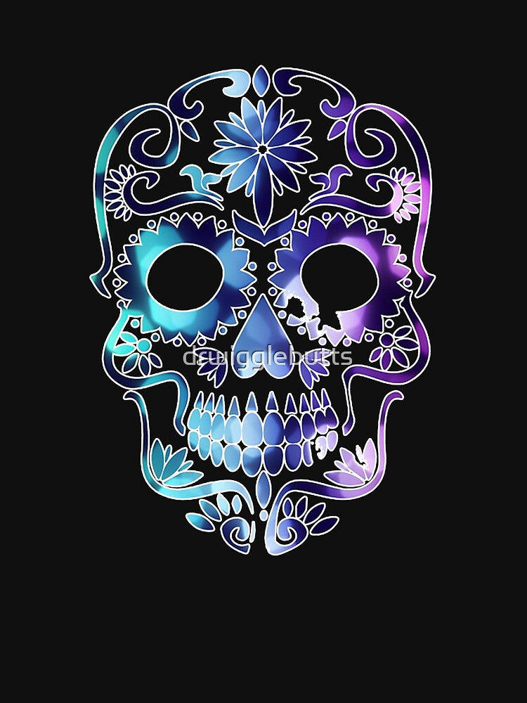 Sugar Skull Design Beautifully Colored by drwigglebutts
