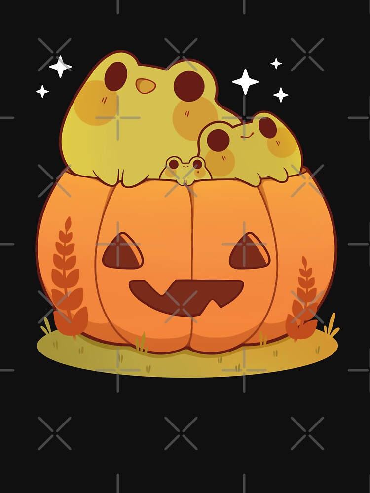 Pumpkin with frogs by Rihnlin