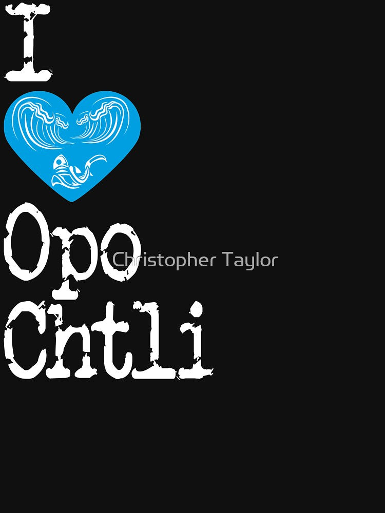 I Heart Opochtli | Love The Aztec God Of Fishing by Christopher Taylor