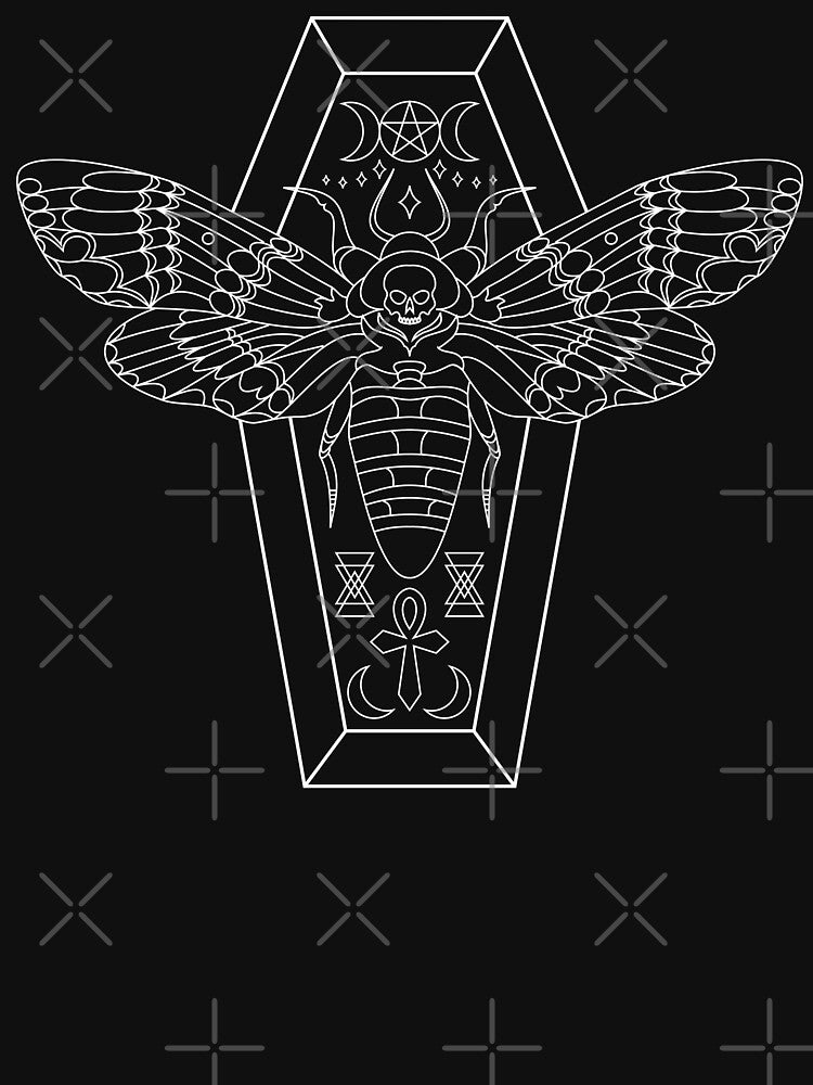 DeathsHead Moth in Coffin by RavenWake