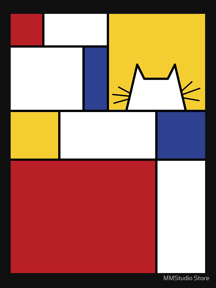 Mondrian Cat by MMStudio Store